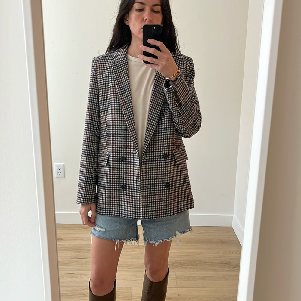 Rails plaid blazer